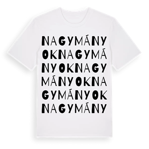 Nagymányok ordlek t-shirt – ekologisk bomull t-shirt från Pinshirt