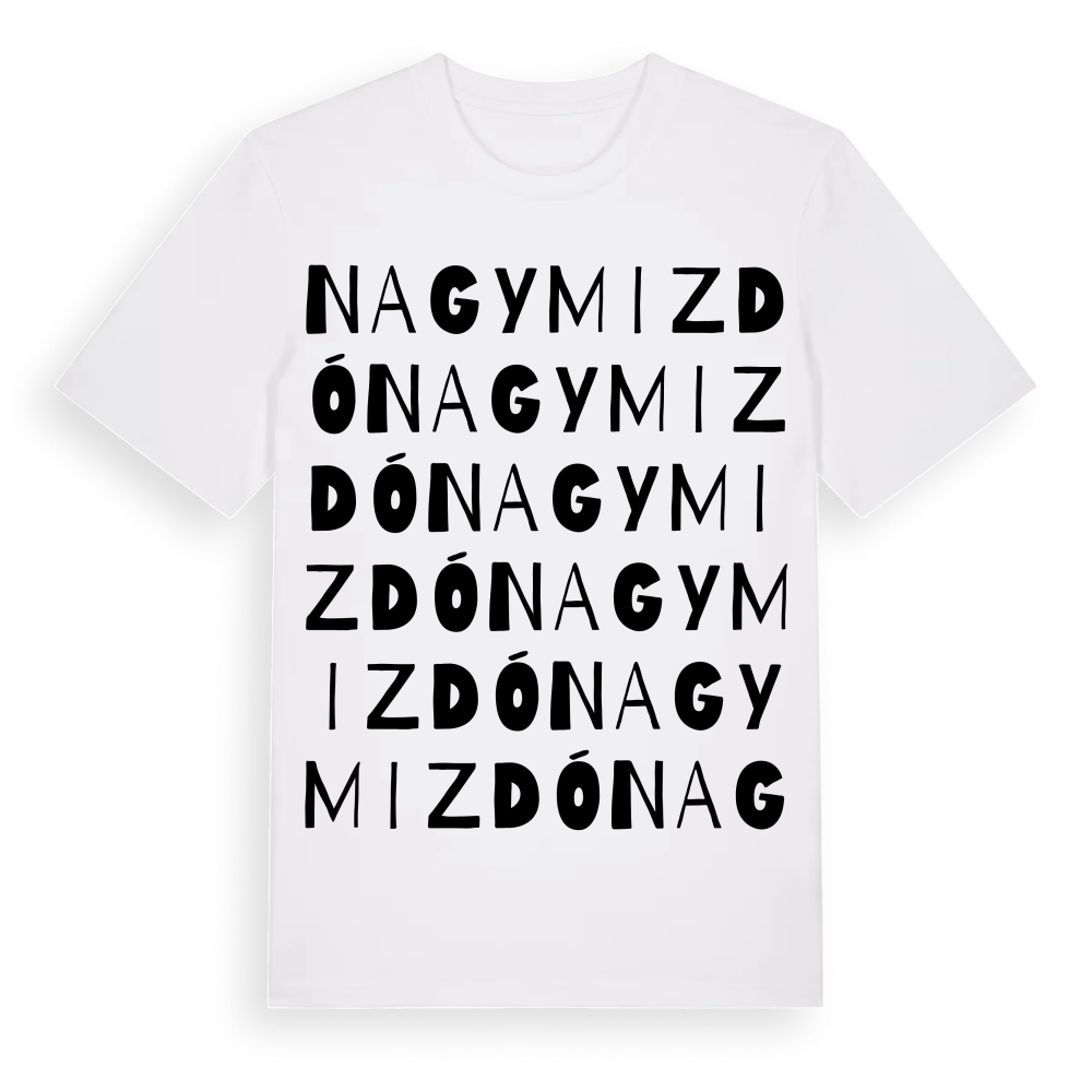 Nagymizdó ordlek t-shirt – White, i miljö
