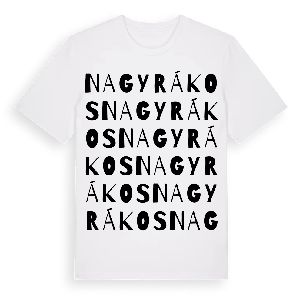 Nagyrákos ordlek t-shirt – White, i miljö