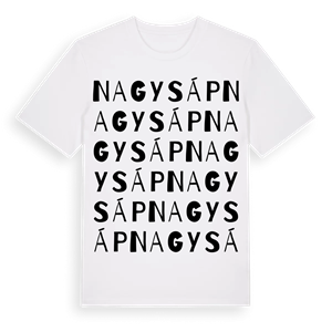Nagysáp ordlek t-shirt – ekologisk bomull t-shirt från Pinshirt