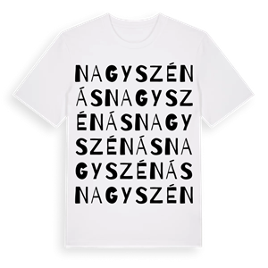 Nagyszénás ordlek t-shirt – ekologisk bomull t-shirt från Pinshirt