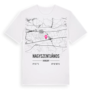 Nagyszentjános karta t-shirt – ekologisk bomull t-shirt från Pinshirt