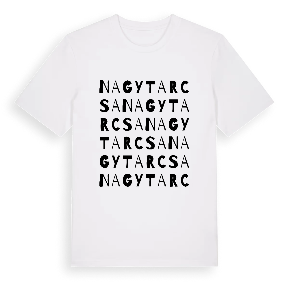 Nagytarcsa ordlek t-shirt – White, i miljö