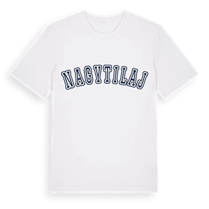 Nagytilaj college t-shirt – ekologisk bomull t-shirt från Pinshirt