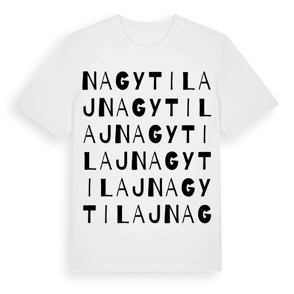 Nagytilaj ordlek t-shirt – White, i miljö