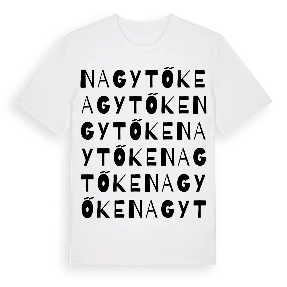 Nagytőke ordlek t-shirt – White, i miljö