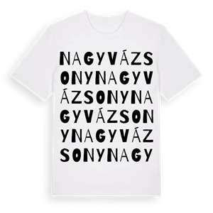 Nagyvázsony ordlek t-shirt – ekologisk bomull t-shirt från Pinshirt