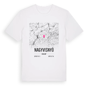 Nagyvisnyó karta t-shirt – ekologisk bomull t-shirt från Pinshirt