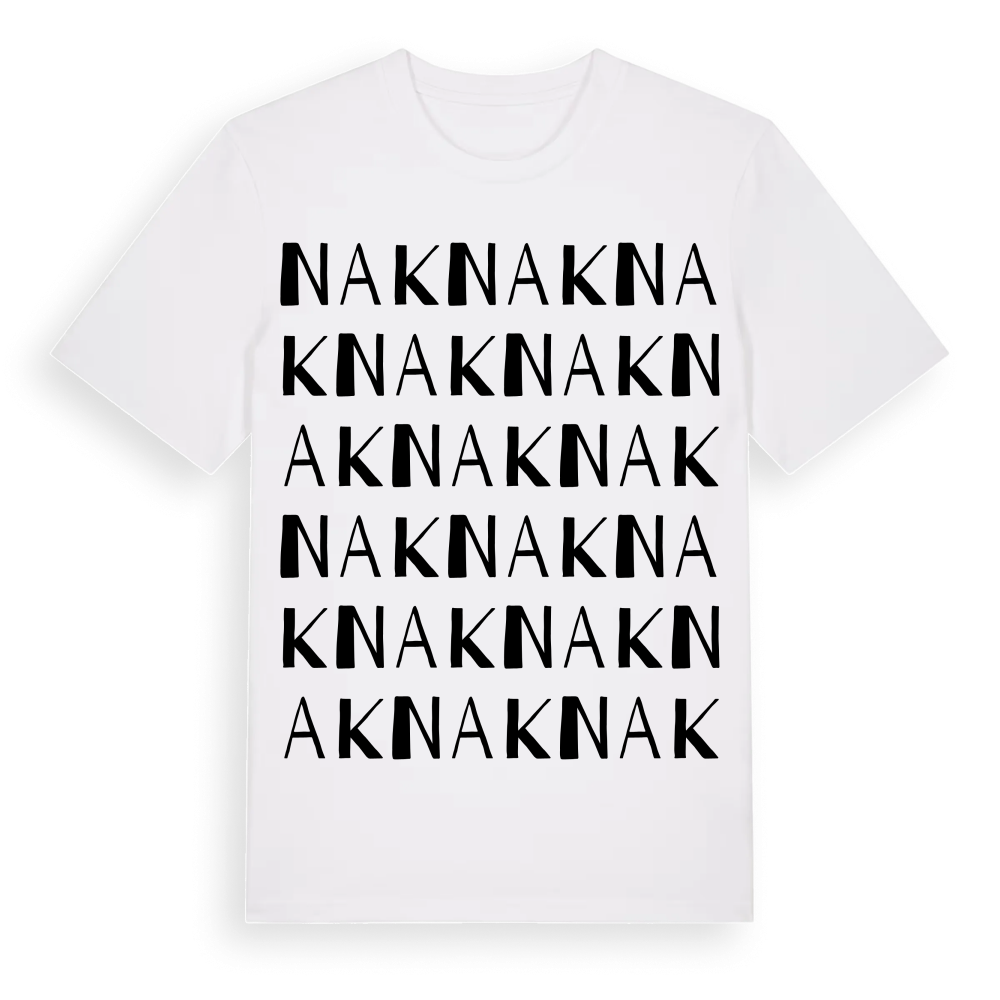 Nak ordlek t-shirt – White, i miljö