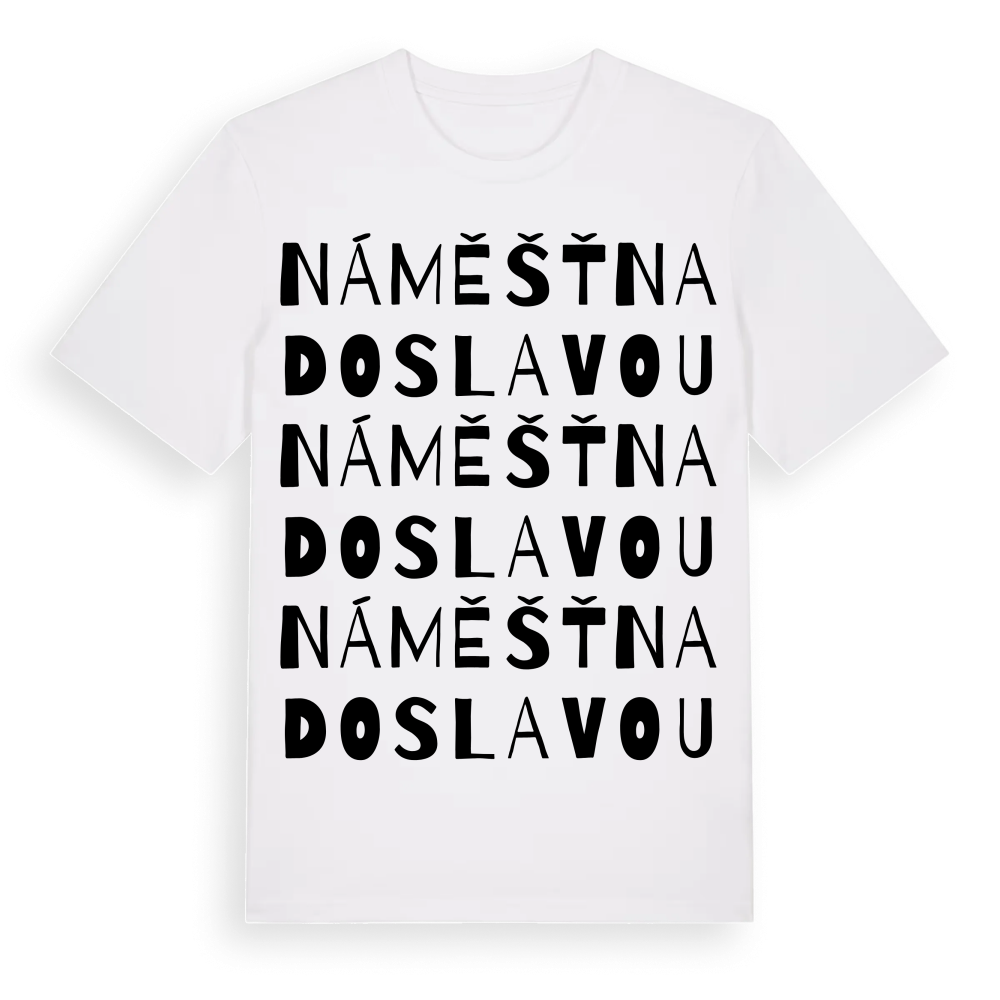 Náměšť nad Oslavou ordlek t-shirt – White, i miljö