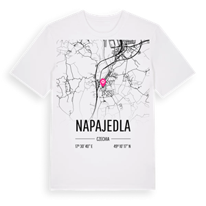 Napajedla karta t-shirt – ekologisk bomull t-shirt från Pinshirt