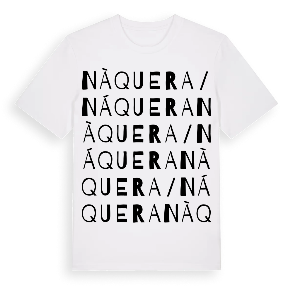 Nàquera / Náquera ordlek t-shirt – White, i miljö