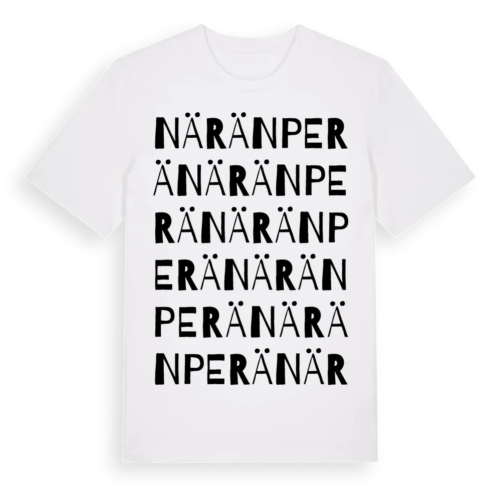 Näränperä ordlek t-shirt i miljö