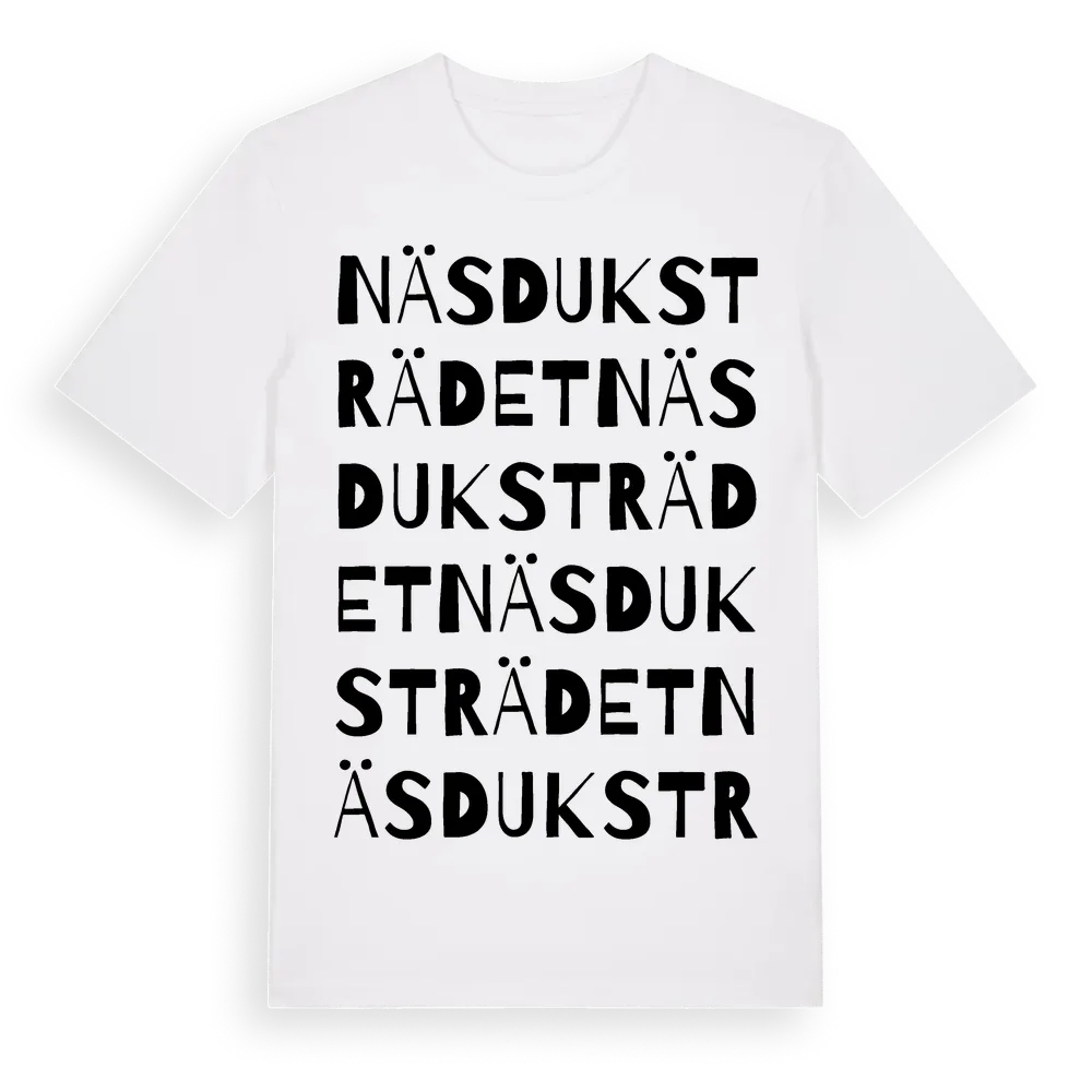 Näsduksträdet ordlek t-shirt i miljö