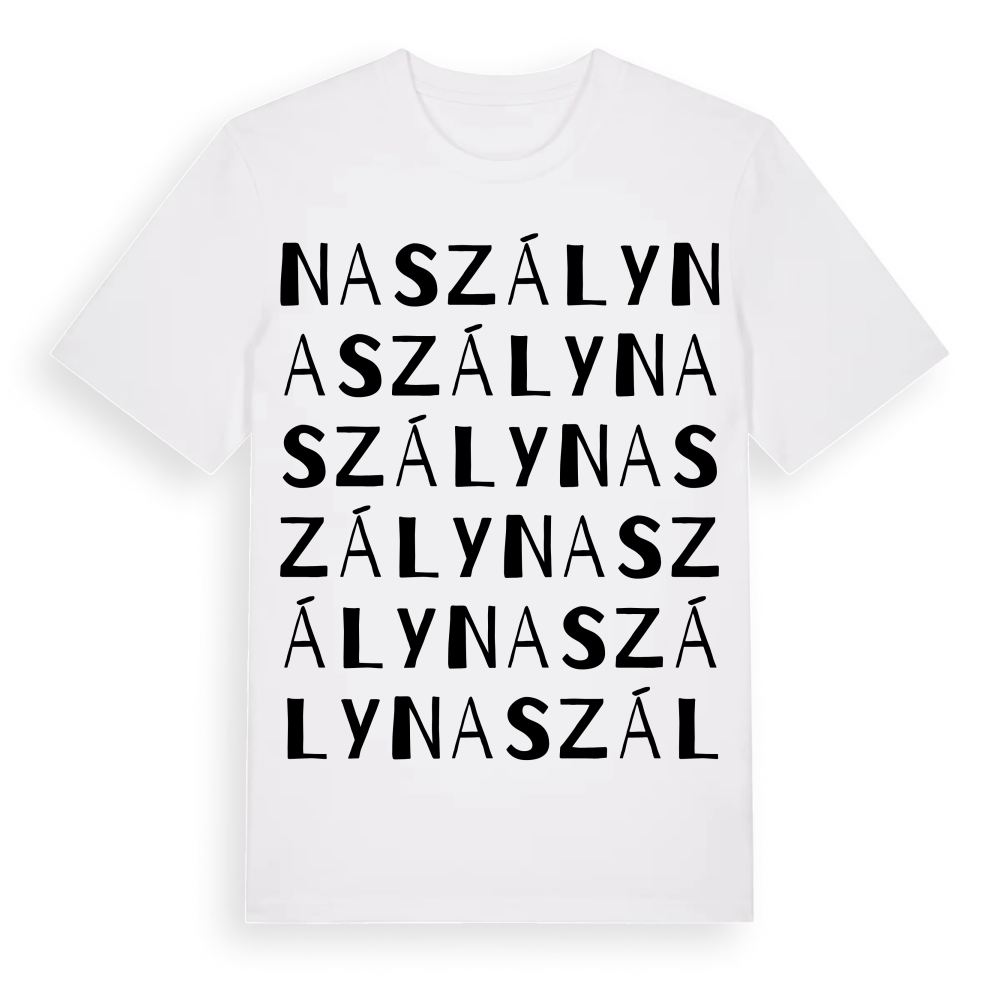 Naszály ordlek t-shirt – White, i miljö