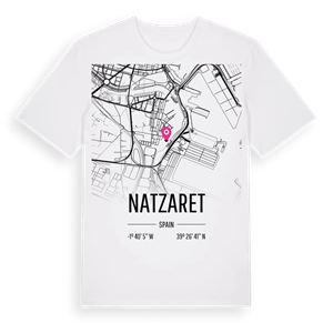 Natzaret karta t-shirt – ekologisk bomull t-shirt från Pinshirt