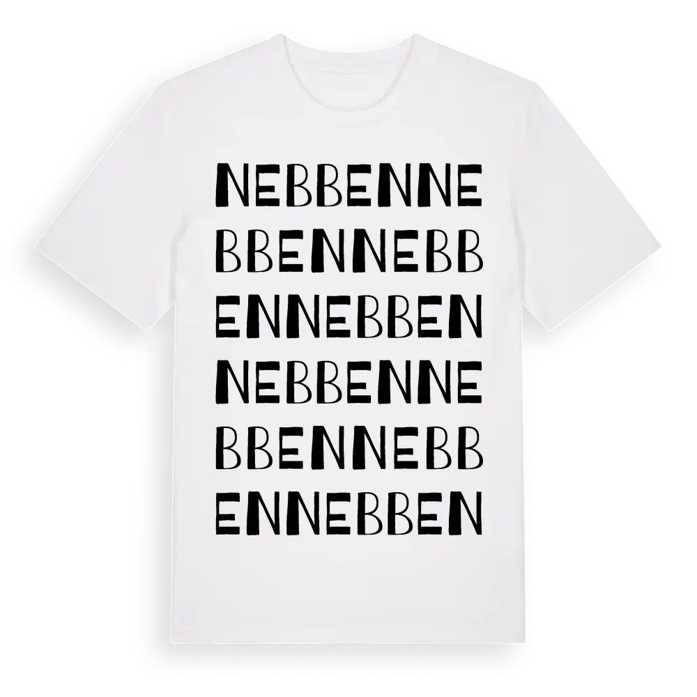 Nebben ordlek t-shirt i miljö