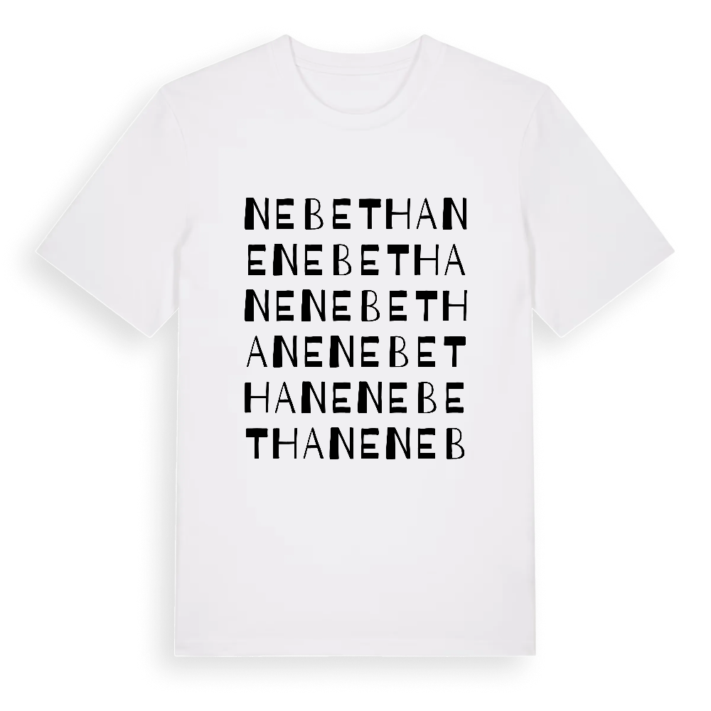 Nebethane ordlek t-shirt – White, i miljö