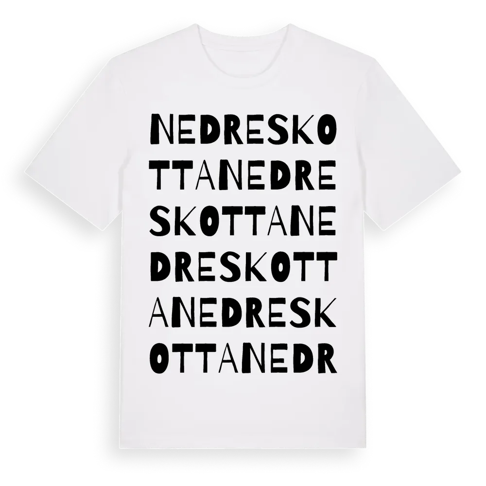 Nedre Skotta ordlek t-shirt i miljö