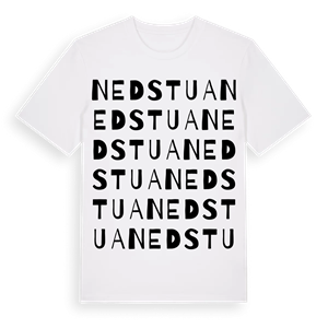 Nedstua ordlek t-shirt – ekologisk bomull t-shirt från Pinshirt