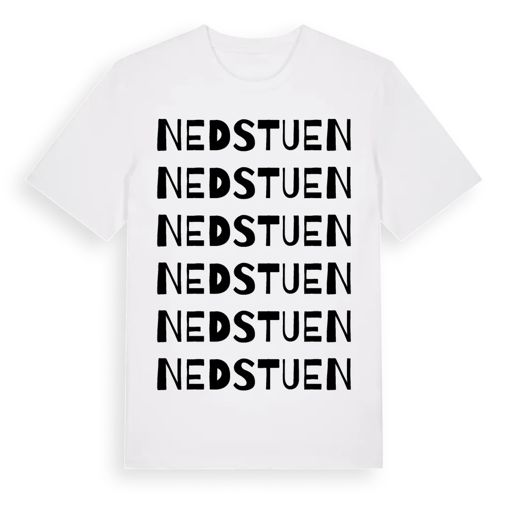 Nedstuen ordlek t-shirt i miljö