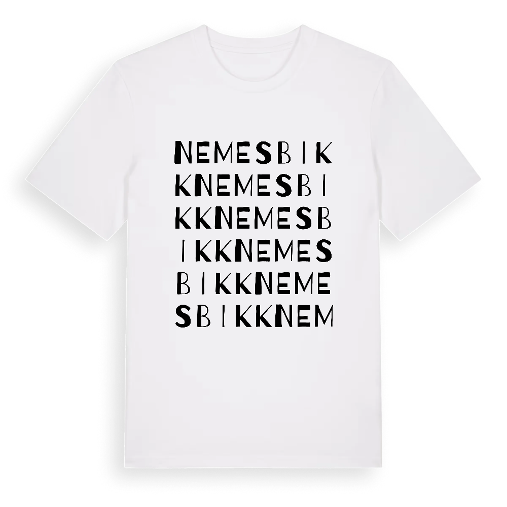 Nemesbikk ordlek t-shirt – White, i miljö