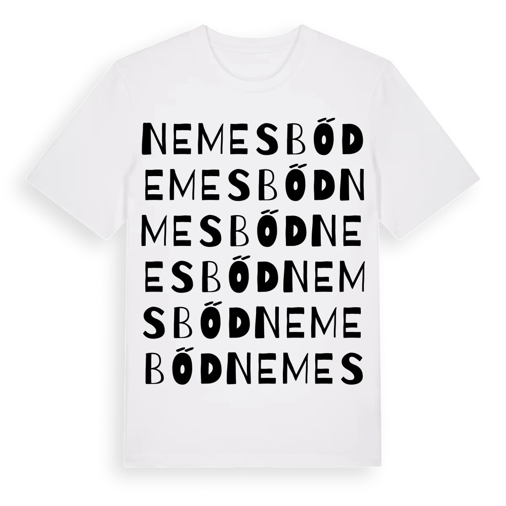 Nemesbőd ordlek t-shirt – White, i miljö