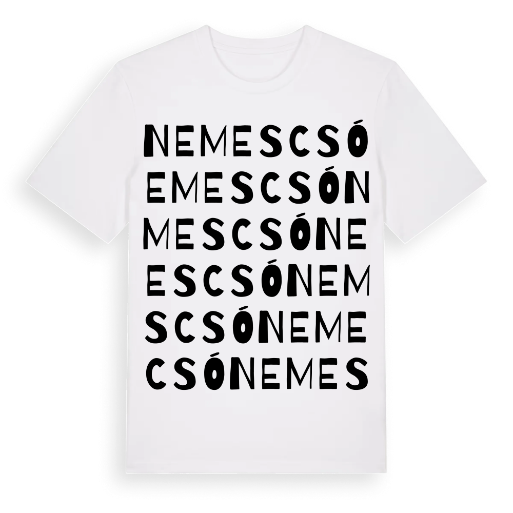 Nemescsó ordlek t-shirt – White, i miljö