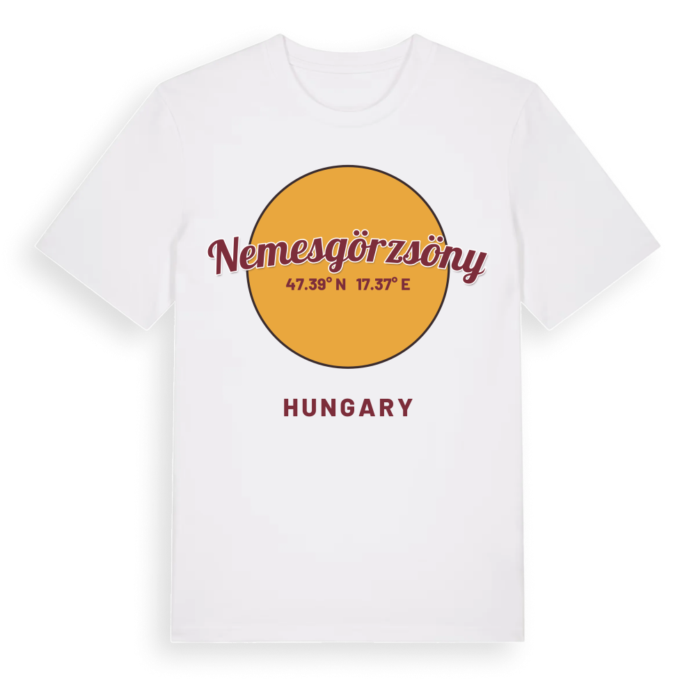 Nemesgörzsöny cirkel t-shirt – White, i miljö