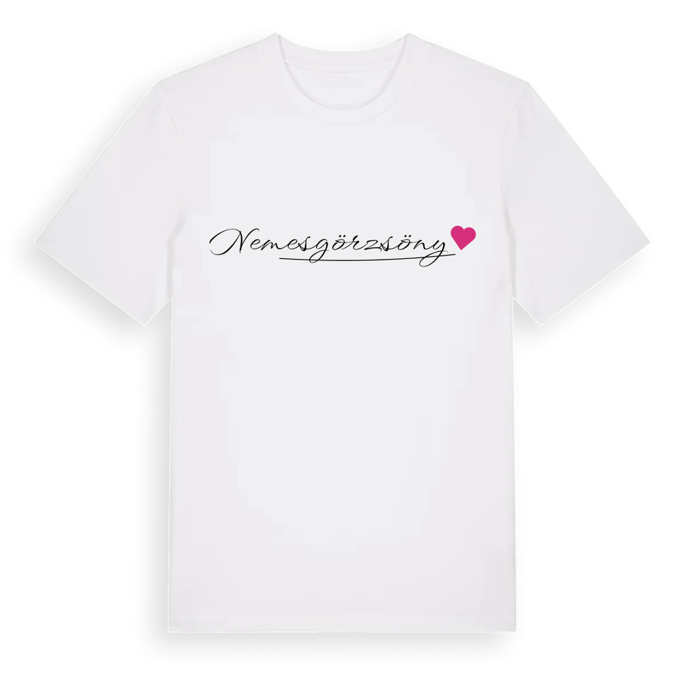 Nemesgörzsöny hjärta t-shirt – White, i miljö