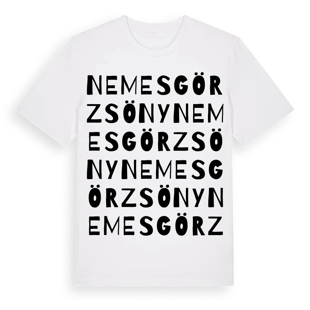 Nemesgörzsöny ordlek t-shirt – White, i miljö