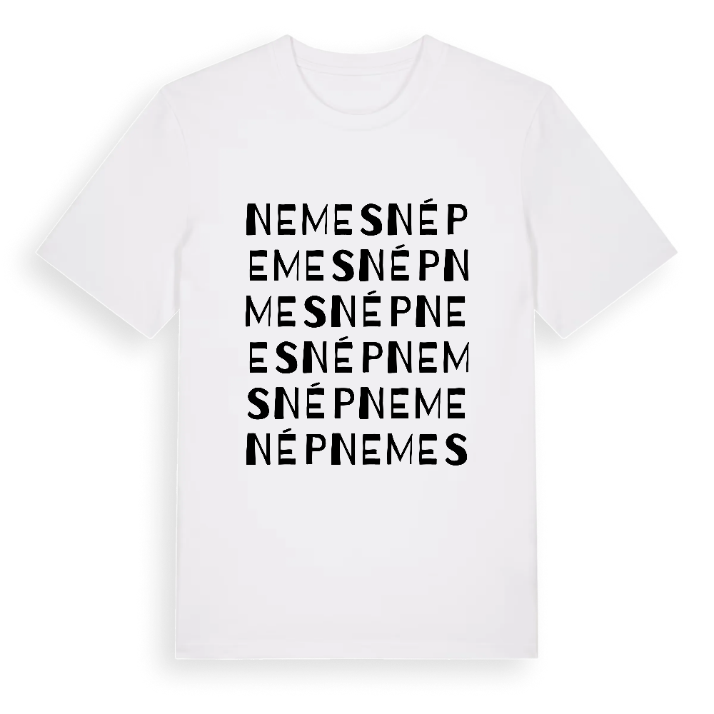 Nemesnép ordlek t-shirt – White, i miljö