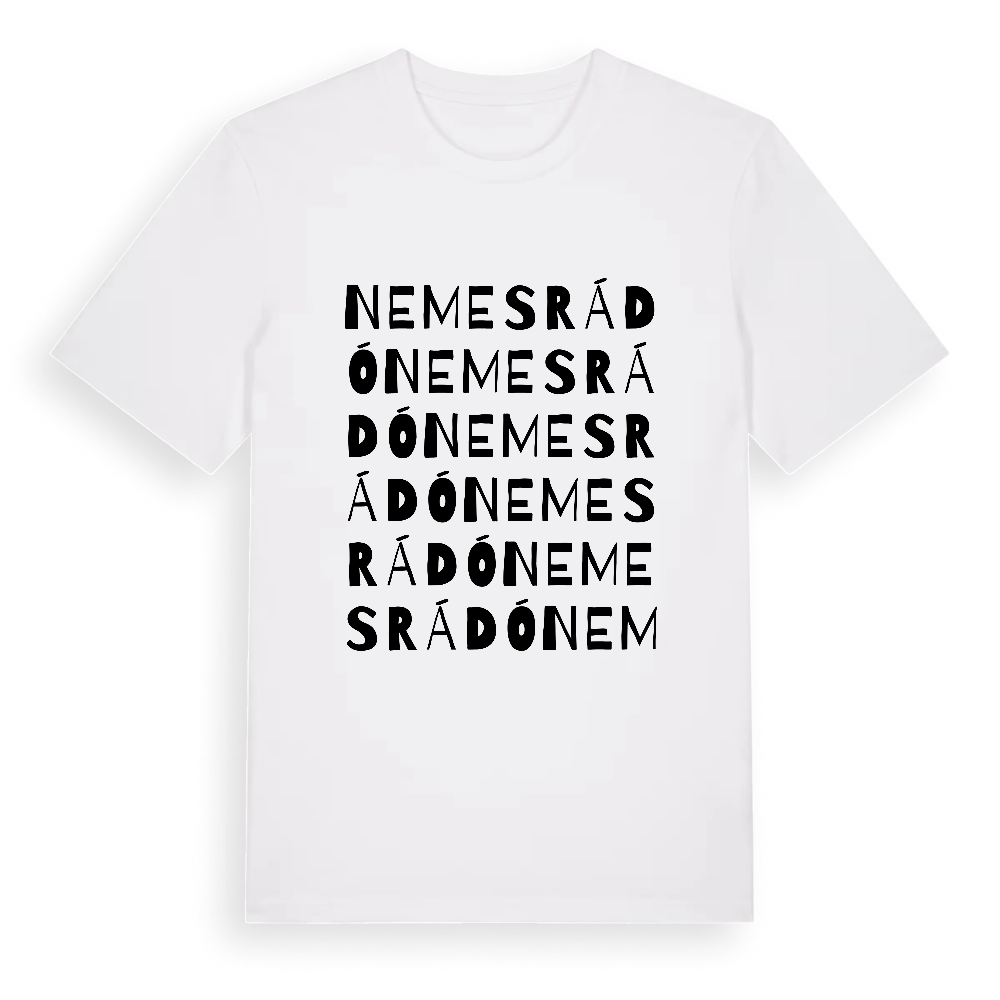 Nemesrádó ordlek t-shirt – White, i miljö