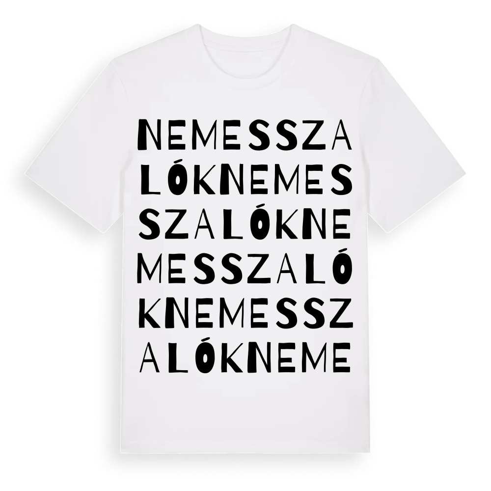 Nemesszalók ordlek t-shirt – White, i miljö