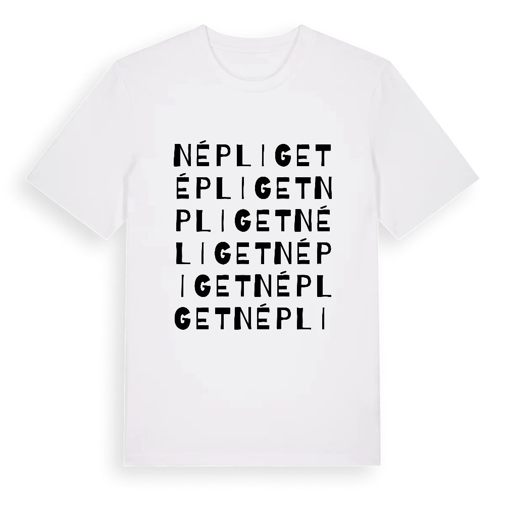 Népliget ordlek t-shirt – White, i miljö