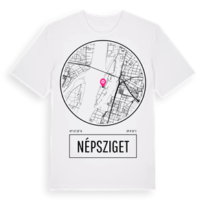 Népsziget t-shirt – ekologisk bomull t-shirt från Pinshirt