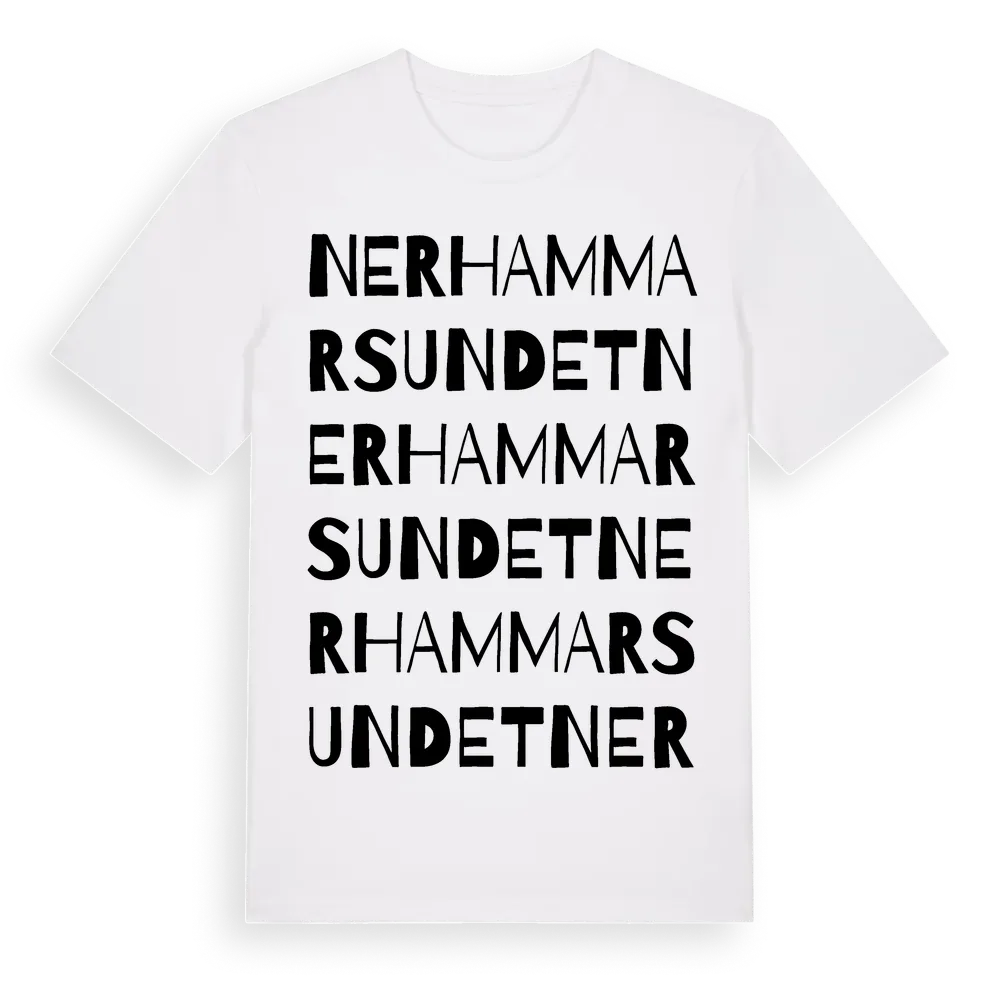 Nerhammarsundet ordlek t-shirt i miljö