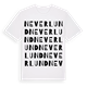 White t-shirt med Neverlund ordlek t-shirt