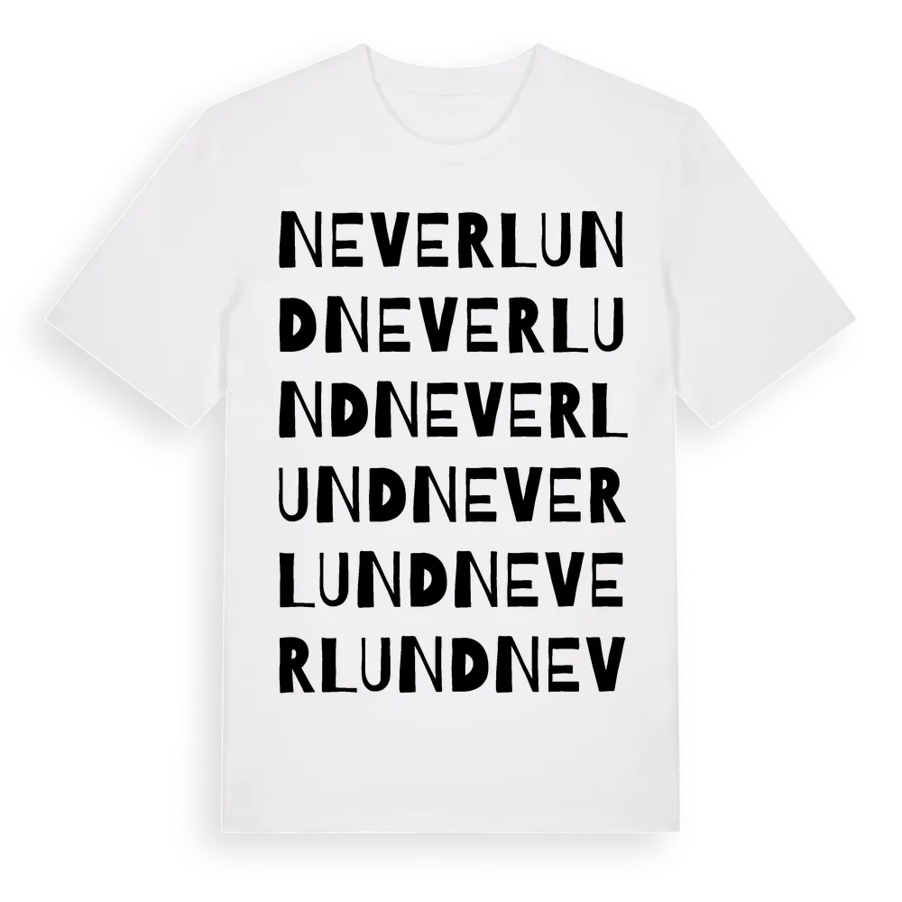 Neverlund ordlek t-shirt i miljö