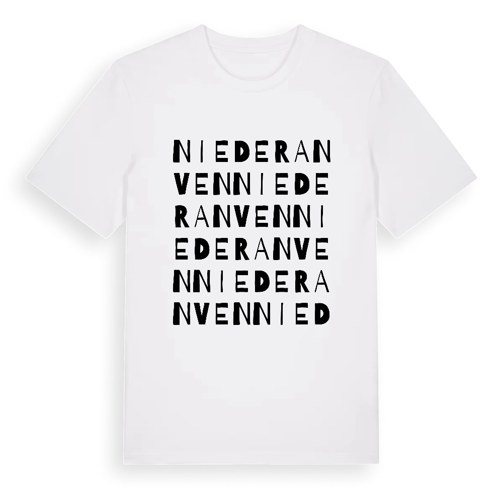 Niederanven ordlek t-shirt – White, i miljö