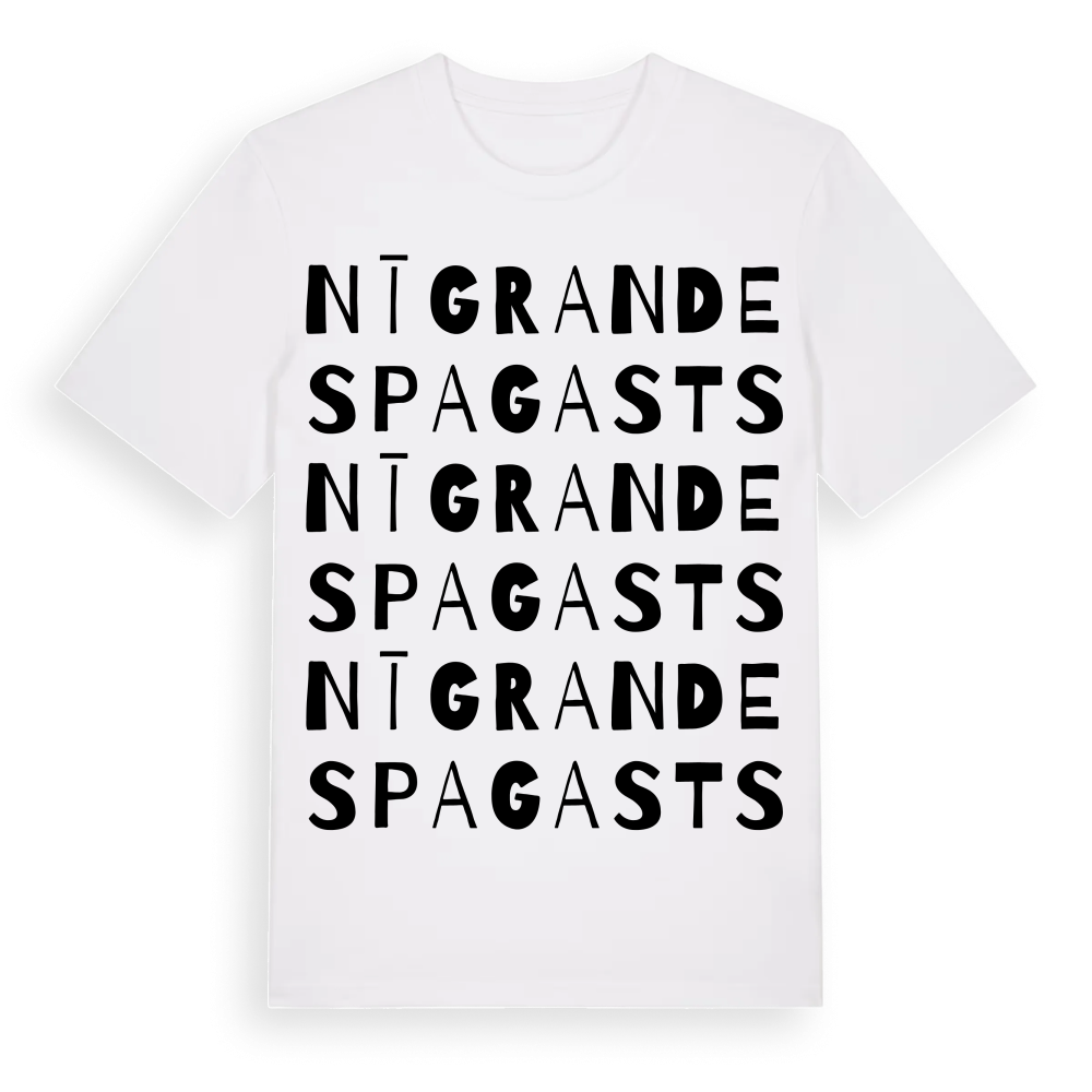 Nīgrandes pagasts ordlek t-shirt – White, i miljö