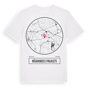 Nīgrandes pagasts t-shirt – ekologisk bomull t-shirt från Pinshirt