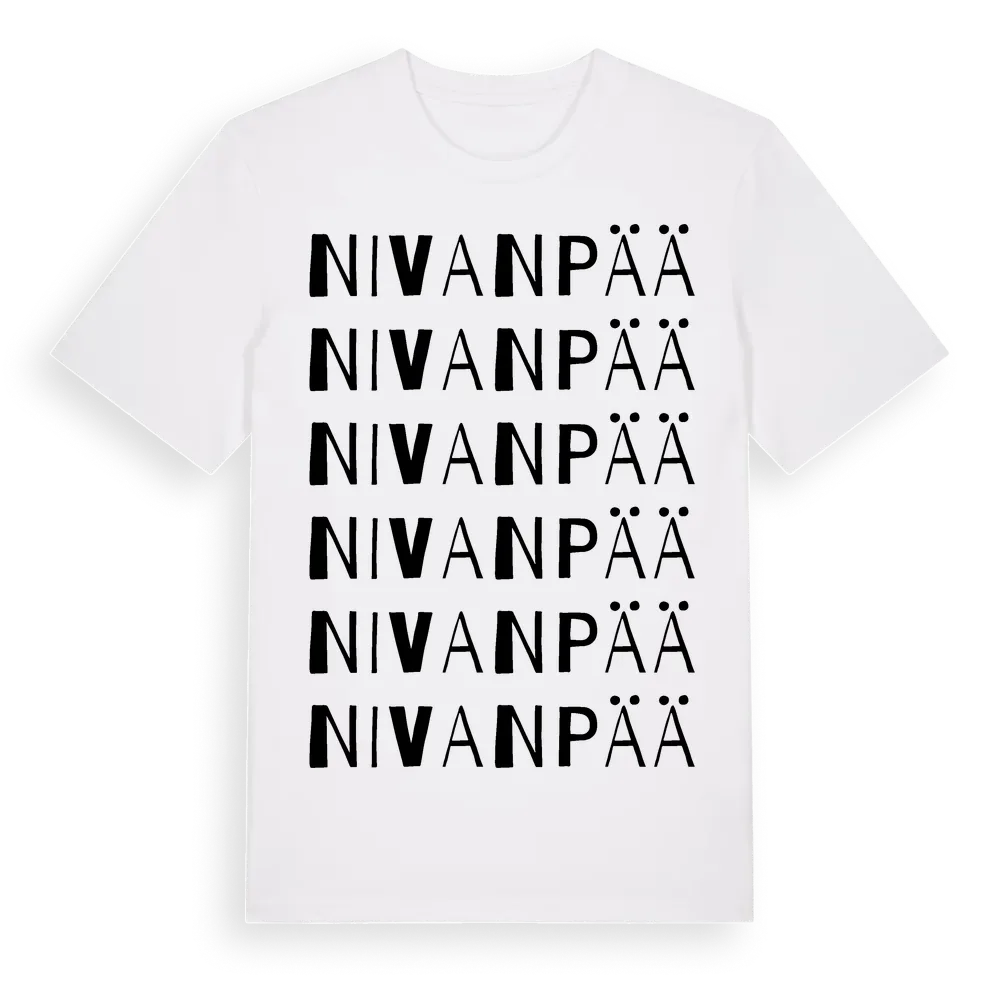 Nivanpää ordlek t-shirt i miljö