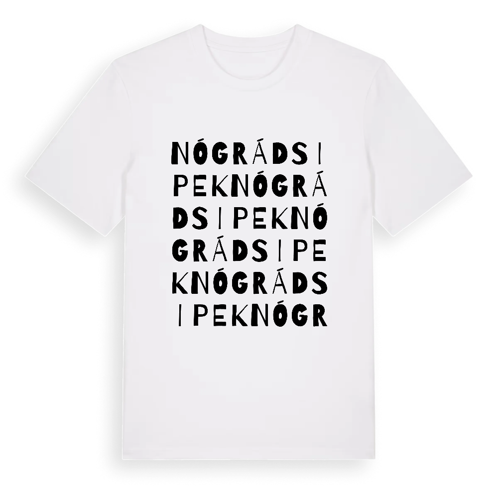 Nógrádsipek ordlek t-shirt – White, i miljö