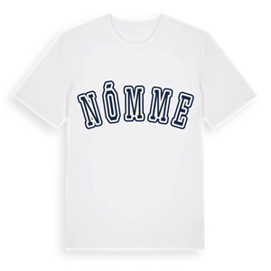 Nõmme college t-shirt – ekologisk bomull t-shirt från Pinshirt