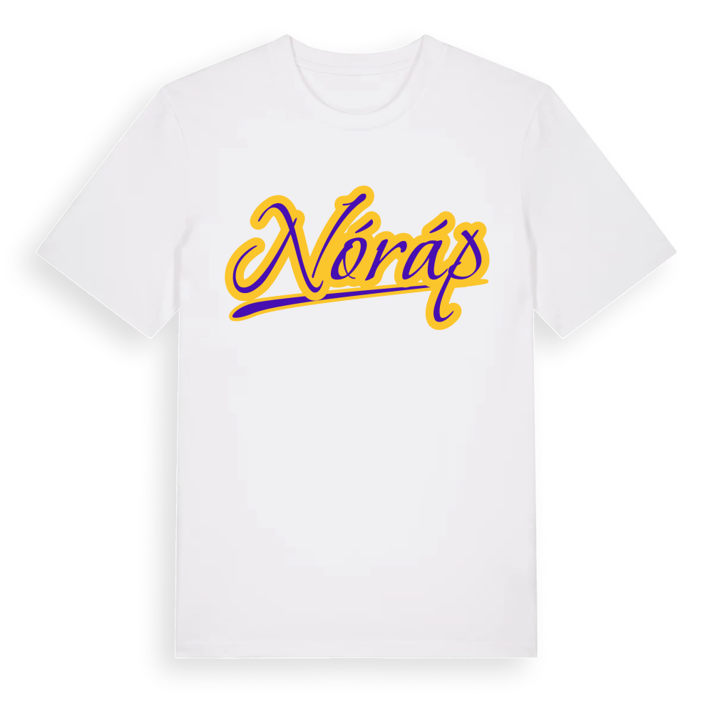 Nóráp baseball t-shirt – White, i miljö