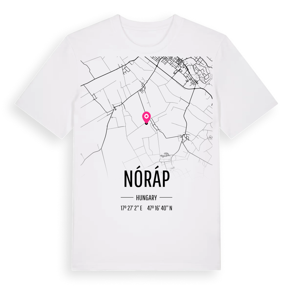 Nóráp karta t-shirt – White, i miljö