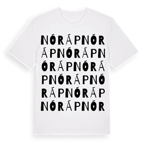 Nóráp ordlek t-shirt – ekologisk bomull t-shirt från Pinshirt