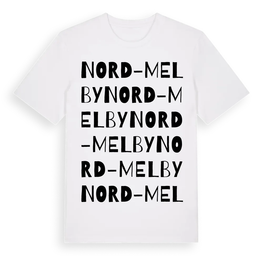 Nord-Melby ordlek t-shirt i miljö