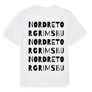 Nordre Torgrimsbu ordlek t-shirt – ekologisk bomull t-shirt från Pinshirt
